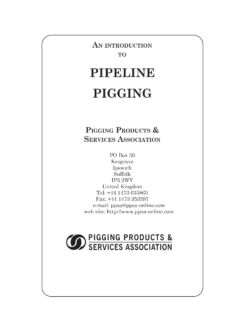 An introduction to pipeline pigging print + ebook bundle